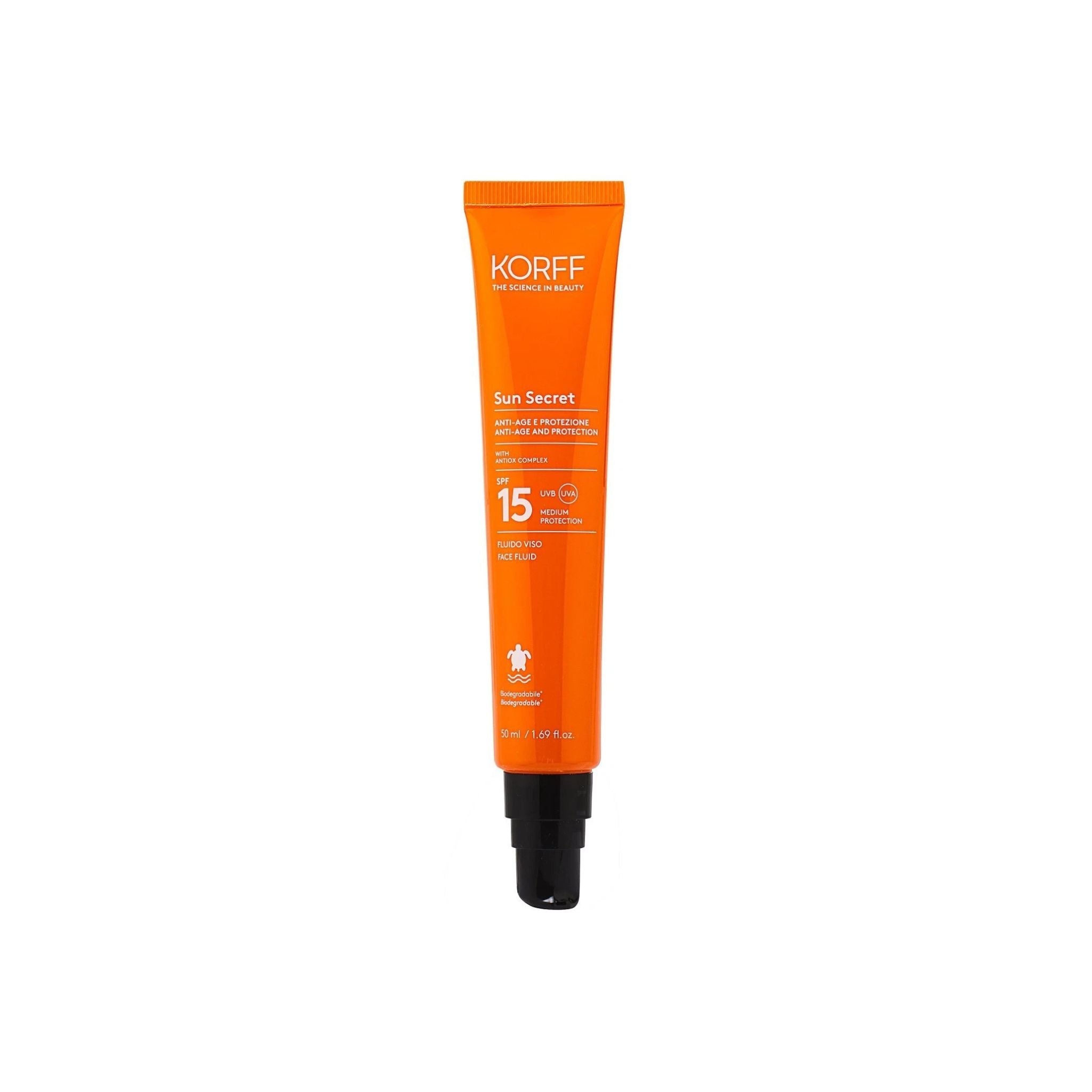 Korff Sun Secret Anti-Age and Protection Face Fluid SPF 15