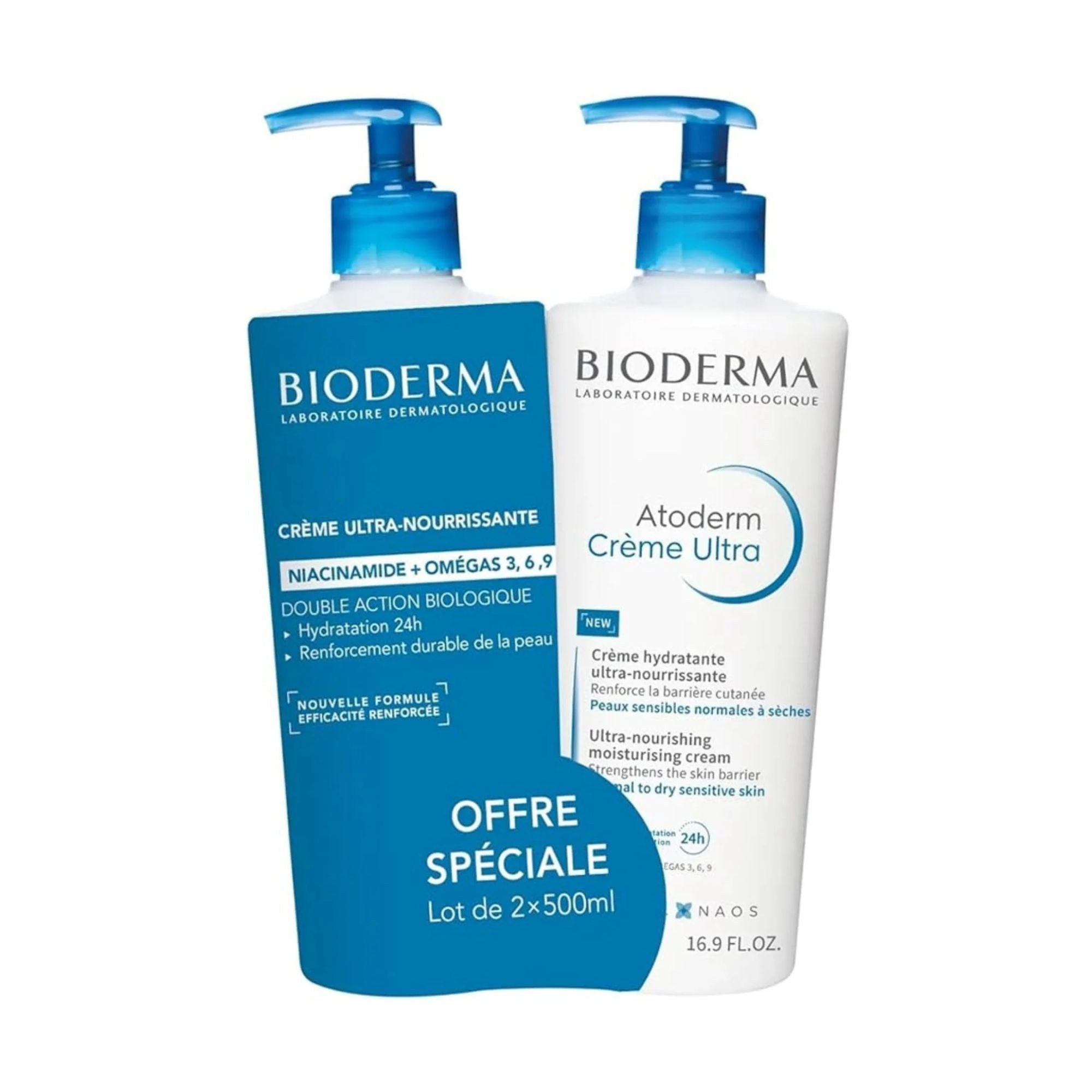 Bioderma Atoderm Ultra-Nourishing Moisturizing Cream Duo